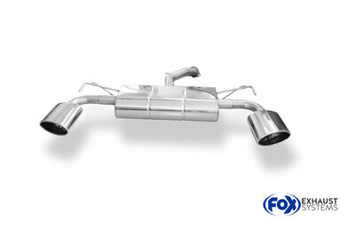 Fox Sportuitlaat Hyundai i30 PDE achterdemper, dwarsuitlaat rechts/links - 160x90 type 38 rechts/links