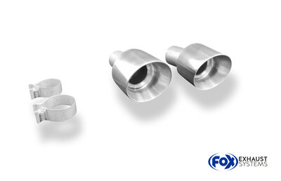 Fox Sportuitlaat Hyundai i30N Fastback Facelift uitlaatpijpen compatibel met de originele achterdemper - 1x130 Type 25 rechts/links