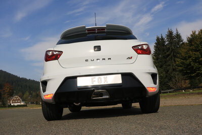 Fox Sportuitlaat Seat Ibiza 6J - Cupra Facelift Achterdemper - 1x55 Type 10 (niet zichtbaar)