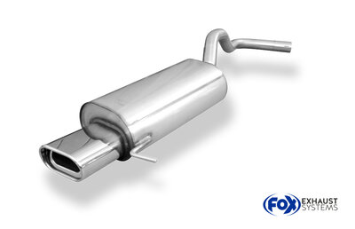 Fox Sportuitlaat Achterdemperbeugel voor Seat Ibiza 6K, zijmontage - 135x80 Type 53