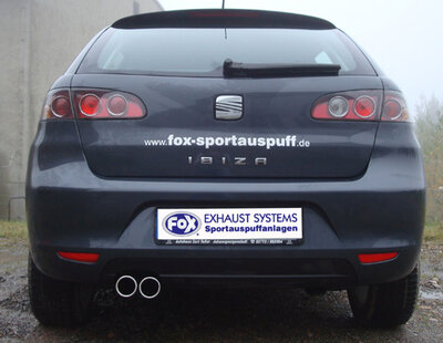 Fox Sportuitlaat Achterdemper Seat Ibiza Sport 6L - 2x70 Type 13