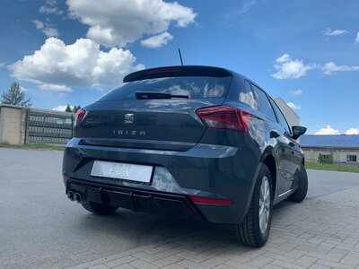 Fox Sportuitlaat Seat Ibiza 5 - KJ achterdemper zonder uitlaatklep - 2x76 Type 25