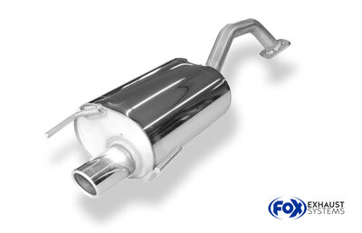 Fox Sportuitlaat Suzuki Ignis III - Voorwielaandrijving, achterdemper - 1x76 Type 16