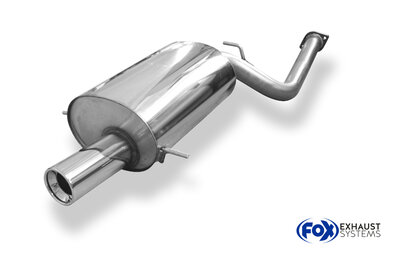 Fox Sportuitlaat Subaru Impreza - GF/GC/GD/GG Achterdemper &Oslash;63,5 mm - 1x90 Type 13
