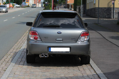 Fox Sportuitlaat Subaru Impreza Type WRX/STI Achterdemper &Oslash;70mm - 2x80 Type 13