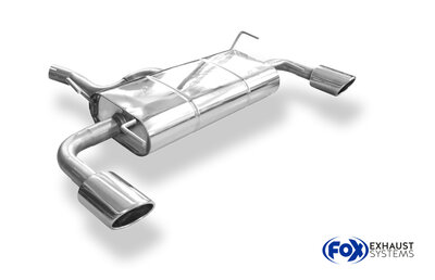 Fox Sportuitlaat Subaru Impreza GR AWD - Achterdemper Hatchback Dwarsuitlaat Rechts/Links - 115x85 Type 32 Rechts/Links