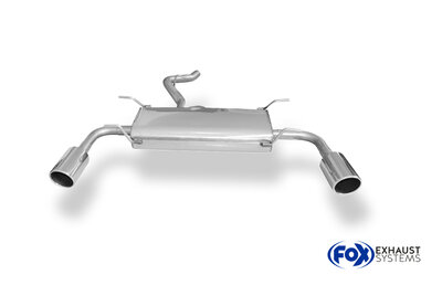 Fox Sportuitlaat Subaru Impreza GT7 AWD Achterdemper Dwarsuitlaat Rechts/Links - 1x100 Type 16 Rechts/Links