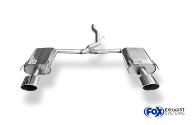 Fox Sportuitlaat Opel Insignia A - 4x4 Sports Tourer Achterdemper rechts/links - 140x90 Type 44 rechts/links