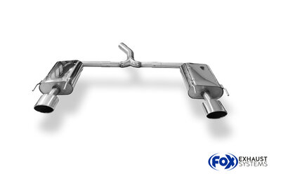 Fox Sportuitlaat Opel Insignia A - Sports Tourer Achterdemper rechts/links - 140x90 Type 44 rechts/links