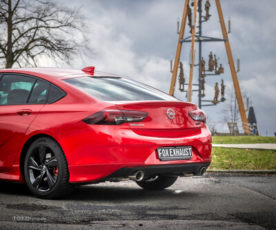 Fox Sportuitlaat Opel Insignia B - Grand Sport 4x4 Achterdemper rechts/links met luchtkanaal en voordemper - 1x90 Type 25 rechts/links