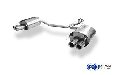 Fox Sportuitlaat Lexus IS-II achterdemper rechts/links - 2x80 type 17 rechts/links