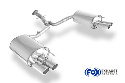 Fox Sportuitlaat Lexus IS-II achterdemper rechts/links - 2x88x74 type 33 rechts/links