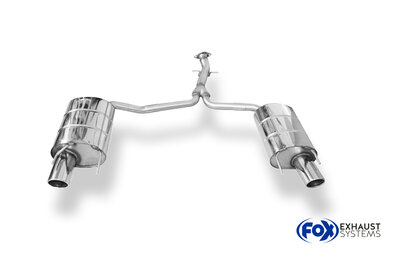 Fox Sportuitlaat Lexus IS 250 achterdemper rechts/links enkele uitlaat - 1x100 type 16 rechts/links