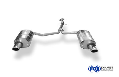 Fox Sportuitlaat Lexus IS-II achterdemper rechts/links enkele uitlaat - 115x85 type 32 rechts/links