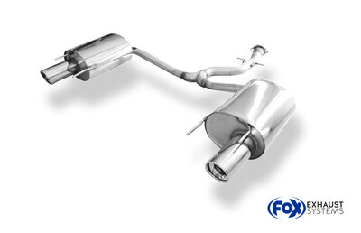 Fox Sportuitlaat Lexus IS C 250 enkelvoudige uitlaatdemper rechts/links - 1x100 type 17 rechts/links