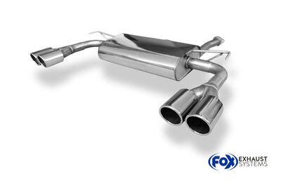 Fox Sportuitlaat Hyundai ix35 achterdemper, rechter/linker uitgang - 2x80 type 16 rechts/links