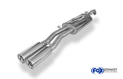 Fox Sportuitlaat VW Jetta 2 19E Achterdemper - 2x80 Type 13