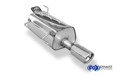 Fox Sportuitlaat Nissan Juke - F15 (voorwielaandrijving) achterdemper - 1x90 type 17