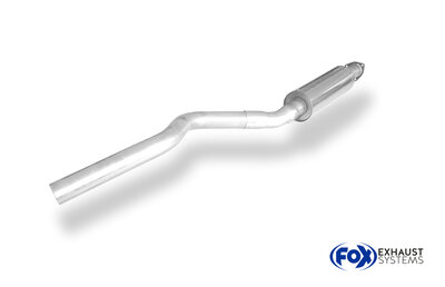 Fox Sportuitlaat Opel Kadett E-CC voordemper - pijpdiameter: 63,5 mm