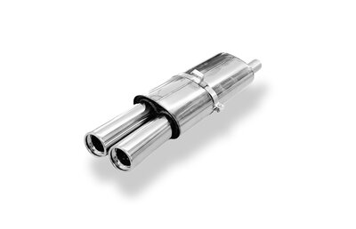 Fox Sportuitlaat Opel Kadett E-CC achterdemper - 2x80 Type 13
