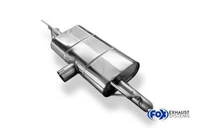 Fox Sportuitlaat Skoda Karoq 4x4 achterdemper, uitgang rechts/links