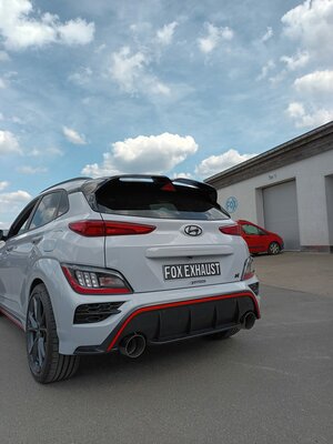 Fox Sportuitlaat Hyundai Kona N achterdemper, dwarsuitlaat rechts/links - 1x130 type 14 rechts/links