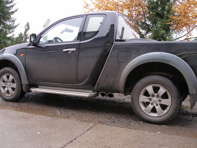 Fox Sportuitlaat Mitsubishi L200 Type KAOT Clubcap 2-deurs. Achterdemper zij-uitlaat - 2x115x85 Type 38
