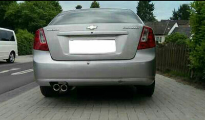 Fox Sportuitlaat Daewoo Lacetti - Achterdemper Sedan/Stationwagen - 2x80 Type 13