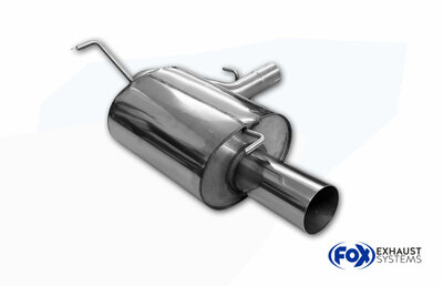 Fox Sportuitlaat Mitsubishi Lancer Evolution VI achterdemper &Oslash;70mm - 1x100 Type 10