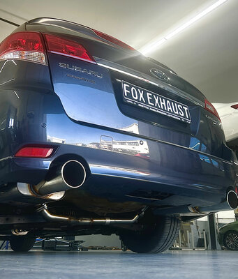 Fox Sportuitlaat Subaru Legacy V Stationwagon - BR Achterdemper rechts/links 1x114 Type 12 rechts/links en voordemper