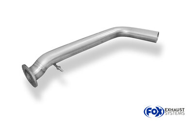 Fox Sportuitlaat Vervangingspijp voor de voordemper van de Seat Leon Cupra R Type 1M