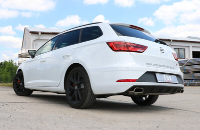 Fox Sportuitlaat Seat Leon 5F ST - Stijve achteras, achterdemper rechts/links - 145x65 type 59 rechts/links