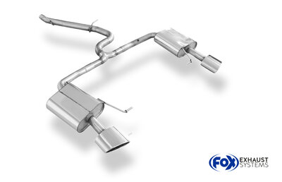 Fox Sportuitlaat Seat Leon 5F ST 4x4 - Cupra 300 met OPF half uitlaatsysteem van OPF - 160x90 Type 38 rechts/links
