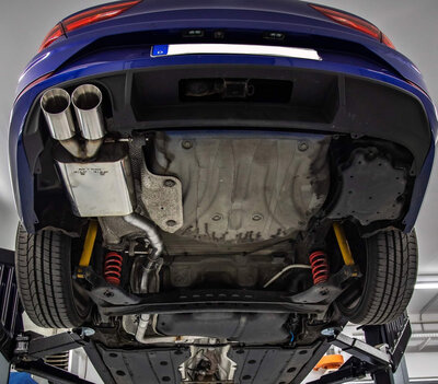 Fox Sportuitlaat Seat Leon 5F ST - Achterdemper met starre achteras - 2x90 Type 25