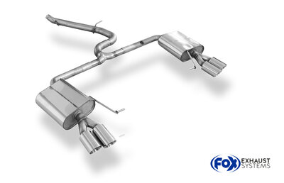 Fox Sportuitlaat Cupra Leon KL ST 4x4 half uitlaatsysteem van OPF - 2x90 Type 25 rechts/links