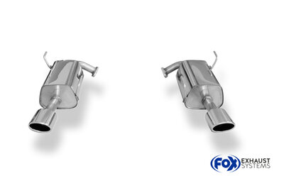 Fox Sportuitlaat Subaru Levorg achterdemper rechts/links - 115x85 type 44 rechts/links