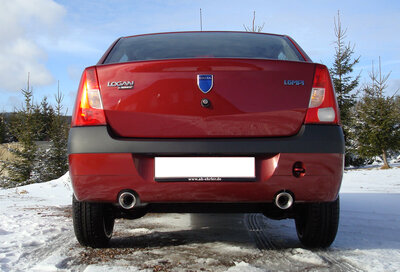 Fox Sportuitlaat Dacia Logan Sedan Benzine Achterdemper Rechts/Links - 1x90 Type 13 Rechts/Links