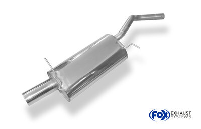 Fox Sportuitlaat Renault Megane I - Type DA Coach Achterdemper - 1x90 Type 13