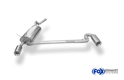 Fox Sportuitlaat Renault Megane I - Type BA/ EA/ JA Uitlaatdemper rechts/links - 1x90 type 13 rechts/links