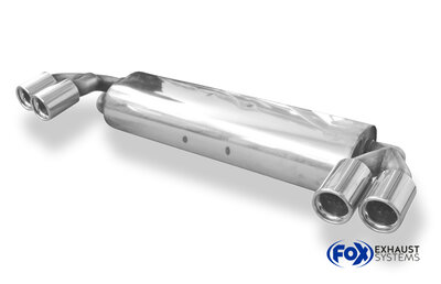 Fox Sportuitlaat MG TF einddemper, rechter/linker uitgang - 2x76 type 13 rechts/links