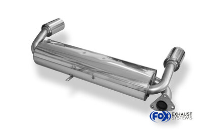 Fox Sportuitlaat MGF-achterdemper, rechter/linker uitlaat - 1x90 type 13 rechts/links