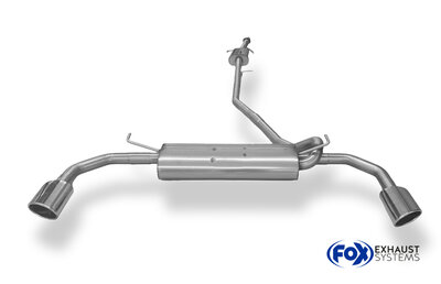 Fox Sportuitlaat Opel Mokka 4x4 &amp; 4x2 Achterdemper rechts/links en voordemper - 115x85 Type 38 rechts/links