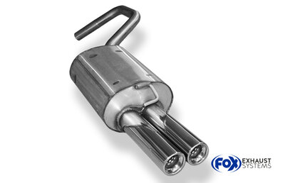 Fox Sportuitlaat Ford Mondeo Turnier Type BWY Achterdemper - 2x80 Type 13
