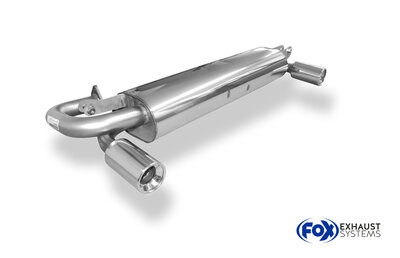 Fox Sportuitlaat Toyota MR2 Type W2 achterdemper, dwarsuitlaat rechts/links - 1x90 Type 13 rechts/links