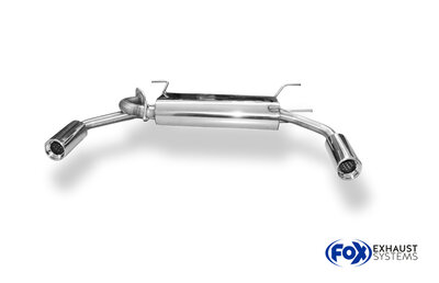 Fox Sportuitlaat Mazda MX5 Type NB Achterdemper Rechts/Links Uitlaat - 1x90 Type 13 Rechts/Links