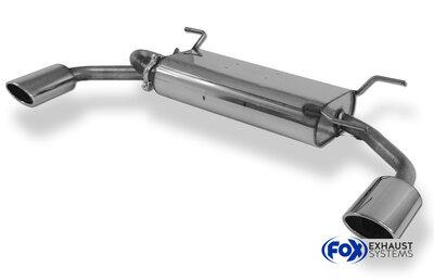 Fox Sportuitlaat Mazda MX5 Type NB Achterdemper Rechts/Links Uitlaat - 115x85 Type 32 Rechts/Links