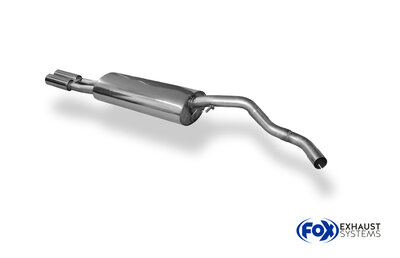 Fox Sportuitlaat Skoda Octavia Type 1U Achterdemper - 2x76 Type 13