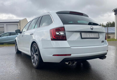 Fox Sportuitlaat Skoda Octavia 5E - 2.0l 140kW Achterdemper rechts/links - 2x76 Type 25 rechts/links
