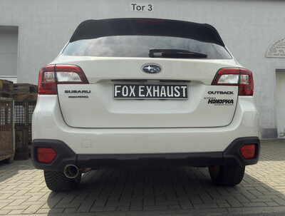 Fox Sportuitlaat Subaru Outback BS achterdemper - uitlaatpijp: 1x90 type 25