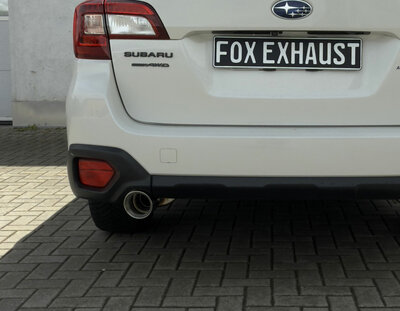 Fox Sportuitlaat Subaru Outback BS achterdemper - uitlaatpijp: 1x100 type 25